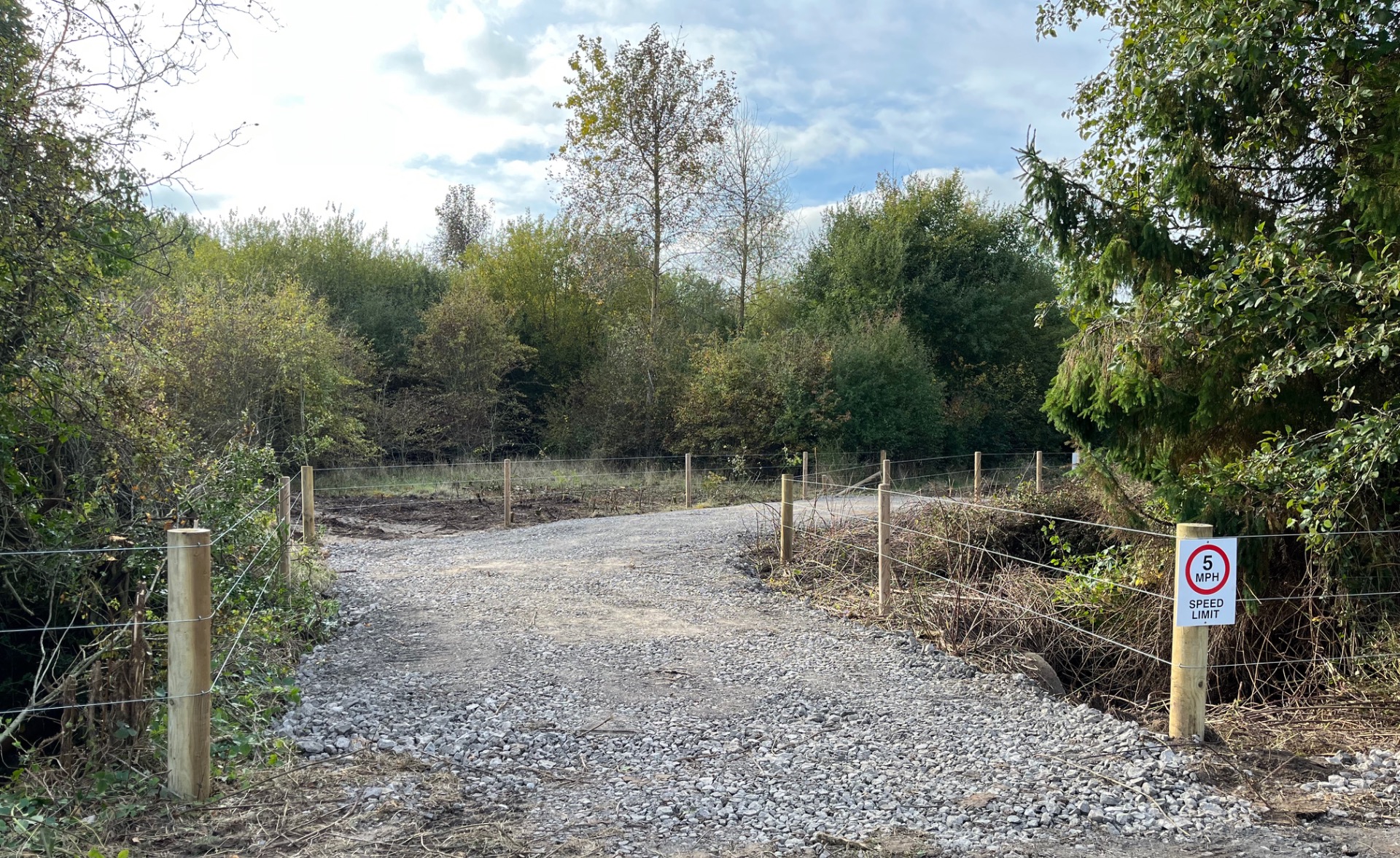 Barton Brook crossing in October 2025